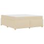 Preview: Bettgestell mit Matratze Creme 180 x 200 cm Stoff