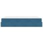 Preview: Bettgestell Blau 160 x 200 cm Samt