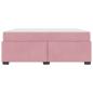 Preview: Bettgestell mit Matratze Rosa 180 x 200 cm Samt