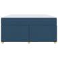 Preview: Bettgestell mit Matratze mit Matratze Blau 160 x 200 cm Stoff