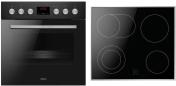 Preview: ARDEBO.de Amica ACHE 9336 SM EEK: A Einbauherdset mit Glaskeramikkochfeld, 60 cm breit, 65 L, CoolDoor3, Zweikreis-Zone, Bräter-Zone, Edelstahl