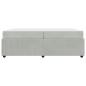 Preview: Bettgestell mit Matratze Hellgrau 200 x 200 cm Samt