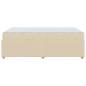 Preview: Bettgestell mit Matratze Creme 120 x 190 cm Stoff