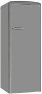 Preview: ARDEBO.de Exquisit RKS325-V-H-161E Retro Vollraumkühlschrank, 54,5 cm breit, 229 L, LED-Innenbeleuchtung, grau
