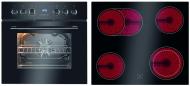 Preview: ARDEBO.de Bomann EHBC 7938 sw Einauherd-Set, 59,5 cm breit, 57 L, mit Glaskeramikkochfeld, 9 Backofen-Funktionen, schwarz