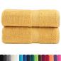 Preview: Premium-Gästetücher SOLUND 2 Stk. Gold 30x50 cm 600 g/m²