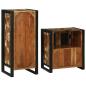 Preview: Badezimmermöbel Set 2 pcs Mehrfarbig Massives recyceltes Holz