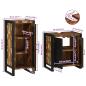 Preview: Badezimmermöbel Set 2 pcs Mehrfarbig Massives recyceltes Holz