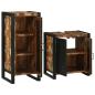 Preview: Badezimmermöbel Set 2 pcs Mehrfarbig Massives recyceltes Holz