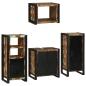Preview: Badezimmermöbel Set 4 pcs Mehrfarbig Massives recyceltes Holz