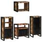 Preview: Badezimmermöbel Set 4 pcs Mehrfarbig Massives recyceltes Holz