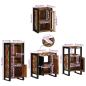 Preview: Badezimmermöbel Set 4 pcs Mehrfarbig Massives recyceltes Holz