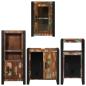 Preview: Badezimmermöbel Set 4 pcs Mehrfarbig Massives recyceltes Holz