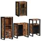 Preview: Badezimmermöbel Set 4 pcs Mehrfarbig Massives recyceltes Holz