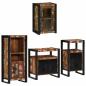 Preview: Badezimmermöbel Set 4 pcs Mehrfarbig Massives recyceltes Holz