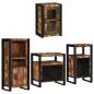Preview: Badezimmermöbel Set 4 pcs Mehrfarbig Massives recyceltes Holz