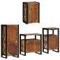 Preview: Badezimmermöbel Set 4 pcs Mehrfarbig Massives recyceltes Holz