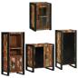 Preview: ARDEBO.de - Badezimmermöbel Set 4 pcs Mehrfarbig Massives recyceltes Holz