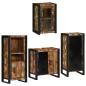 Preview: Badezimmermöbel Set 4 pcs Mehrfarbig Massives recyceltes Holz