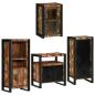 Preview: Badezimmermöbel Set 4 pcs Mehrfarbig Massives recyceltes Holz