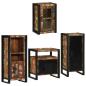 Preview: Badezimmermöbel Set 4 pcs Mehrfarbig Massives recyceltes Holz