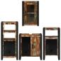 Preview: Badezimmermöbel Set 4 pcs Mehrfarbig Massives recyceltes Holz