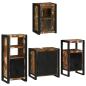 Preview: Badezimmermöbel Set 4 pcs Mehrfarbig Massives recyceltes Holz