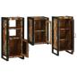 Preview: Badezimmermöbel Set 3 pcs Mehrfarbig Massives recyceltes Holz