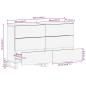 Preview: Sideboard 2 pcs Braun 60 x 33 x 75 cm massives Mangoholz