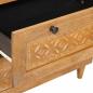 Preview: Sideboard 3 pcs Braun 60 x 33 x 75 cm massives Mangoholz