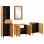 Preview: Badezimmermöbel Set mit Schubladen 4 pcs Braun 38 x 33 x 160 cm