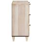 Preview: Sideboard 2 pcs Weiß 60 x 33 x 75 cm massives Mangoholz