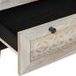Preview: Sideboard 2 pcs Weiß 60 x 33 x 75 cm massives Mangoholz