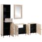 Preview: Badezimmermöbel Set mit Schubladen 4 pcs Weiß 38 x 33 x 160 cm