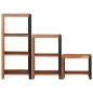 Preview: ARDEBO.de - Regal 3 pcs Braun 50 x 30 x 110 cm Massivholz Akazie