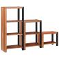Preview: Regal 3 pcs Braun 50 x 30 x 110 cm Massivholz Akazie