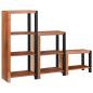 Preview: Bücherregal 3 pcs Braun 50 x 30 x 110 cm Massivholz Akazie