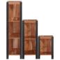Preview: Bücherregal 3 pcs Braun 50 x 30 x 110 cm Massivholz Akazie