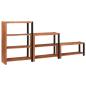Preview: ARDEBO.de - Regal 3 pcs Braun 80 x 30 x 110 cm Massivholz Akazie