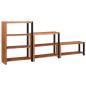 Preview: Regal 3 pcs Braun 80 x 30 x 110 cm Massivholz Akazie