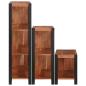 Preview: Regal 3 pcs Braun 80 x 30 x 110 cm Massivholz Akazie