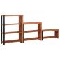 Preview: Regal 3 pcs Braun 80 x 30 x 110 cm Massivholz Akazie