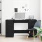 Preview: Schreibtisch Schwarze Eiche 133 x 50 x 75 cm Holzwerkstoff