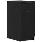 Preview: Schreibtisch mit Speicher Schwarz Eichen-Optik 133 x 50 x 75 cm