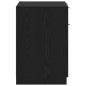 Preview: Schreibtisch mit Speicher Schwarz Eichen-Optik 133 x 50 x 75 cm