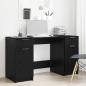 Preview: Schreibtisch Schwarze Eiche 133 x 50 x 75 cm Holzwerkstoff