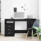 Preview: Schreibtisch Schwarze Eiche 140 x 50 x 76 cm Holzwerkstoff