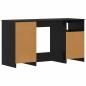 Preview: Schreibtisch 2 pcs Schwarz Eichen-Optik 140 x 50 x 76 cm