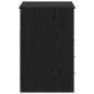 Preview: Schreibtisch 2 pcs Schwarz Eichen-Optik 140 x 50 x 76 cm