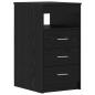 Preview: Schreibtisch Schwarze Eiche 140 x 50 x 76 cm Holzwerkstoff